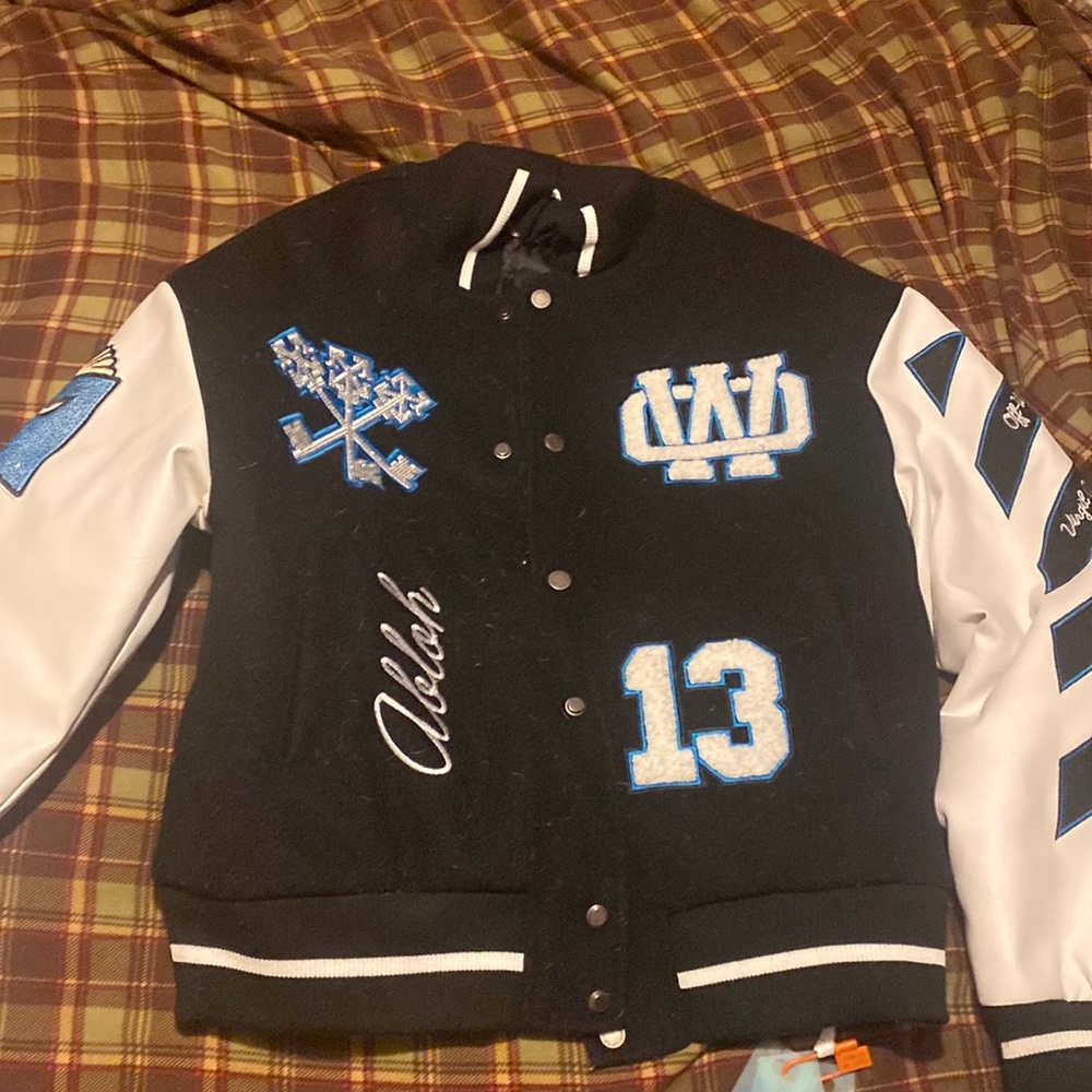 Off-White fall winter 22-23 Varsity Jacket (Size Small)